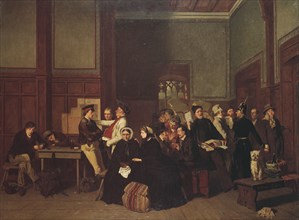 Third-Class Waiting-Room II, 1865. Creator: Carl Henrik Unker.