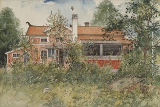 The Cottage. From A Home (26 watercolours). Creator: Carl Larsson.