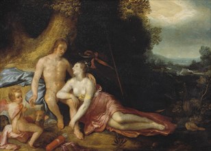 Venus and Adonis, 1603. Creator: Cornelis Cornelisz van Haarlem.