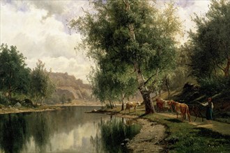Summer Landscape, 1873. Creator: Johan Edvard Bergh.