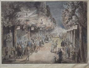 Tournament at Drottningholm's park in 1785. Creator: Elias Martin.