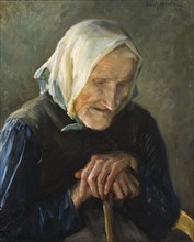 The Old Blind Woman, 1903. Creator: Fanny Brate.