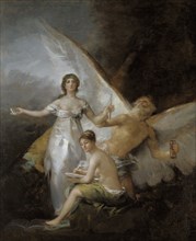 Truth, Time and History, late 18th-early 19th century. Creator: Francisco Goya.