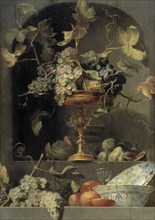 Still Life with Fruit Bowl in a Niche. Creator: Frans Snyders.