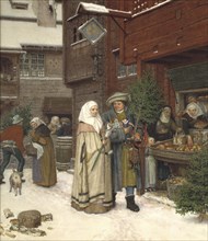 The Christmas Fair, 1872. Creator: Georg von Rosen.