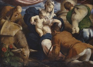 The Adoration of the Shepherds. Creator: Jacopo Bassano il vecchio.