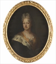 Sofia Charlotta, 1630-1714, Princess of the Palatinate Duchess of Braunschweig-Lüneburg k, 1705. Creator: Johan David Swartz.