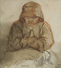 Sitting elderly woman. Creator: Nicolaes Maes.