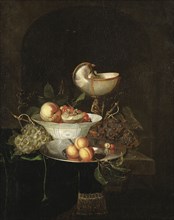 Still Life with Fruit and a Nautilus Goblet. Creator: Nicolaes van Gelder.