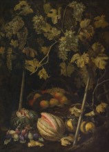 Still Life with Fruit and Vine, 1620s. Creator: Pietro Paolo Bonzi.
