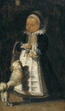 Portrait of a Girl with a Dog, 17th century. Creator: Unknown.