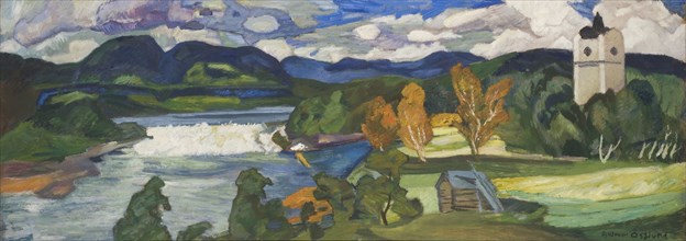 View of Ragunda, Jämtland, 1928. Creator: Helmer Osslund.