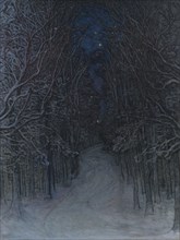 Winter Night in the Forest, 1907. Creator: Otto Hesselbom.