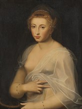 Young Lady Holding a Mirror, 17th century. Creator: Unknown.