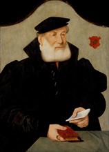 Portrait of Wilhelm Kannengiesser, c1550. Creator: Bartholomaeus Bruyn the Elder.