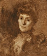 Portrait of a Woman (Madame Keyser (?)), c1897. Creator: Eugene Carriere.