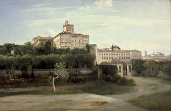 View of the Quirinal Palace, Rome, c1806. Creator: Francois-Marius Granet.