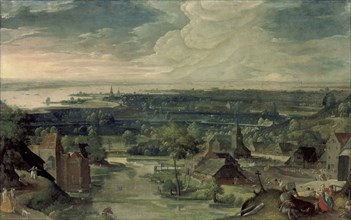 River Landscape, 1578. Creator: Hans Bol.