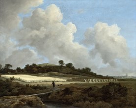 View of Grainfields with a Distant Town, c1670. Creator: Jacob van Ruisdael.
