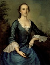 Portrait of Sarah Larrabee Edes, c1760. Creator: Joseph Badger.