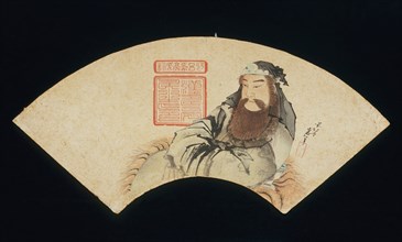 The Chinese God of War (image 2 of 2), 19th century. Creator: Hokusai.