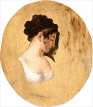 Profile of a Young Woman's Head, c1794. Creator: Louis Leopold Boilly.