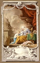 St. Anne Revealing to the Virgin the Prophecy of Isaiah, c1749. Creator: Noël Hallé.
