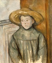 Boy With a Straw Hat, 1896. Creator: Paul Cezanne.