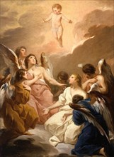 Seven Angels Adoring the Christ Child, between 1730 and 1740. Creator: Pierre Subleyras.