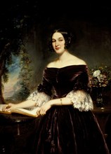 Portrait of Mrs. Sackett, 1839. Creator: Samuel Lovett Waldo.