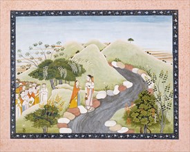 The Emergence of Kaushiki, Folio from a Devimahatmya (Glory of the Goddess), c1750 or earlier. Creator: Unknown.