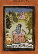 Asavari Ragini, the Fourth Wife of Shri Raga, Folio from a Ragamala (Garland of Melodies), c1790. Creator: Unknown.