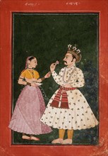 Raja Pandu and Matakunti, c1690. Creator: Unknown.