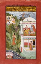 The Month of Ashadha (June-July), Folio from a Barahmasa..., between c1700 and c1725. Creator: Unknown.