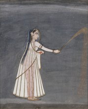 Woman Holding a Sparkler, c1760. Creator: Unknown.