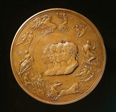 Waterloo Medallion (image 2 of 2), designed c.1817-1850. Creator: Benedetto Pistrucci.