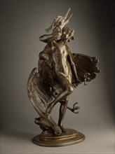 Young Faun and Heron, Modeled 1890; copyrighted 1894. Creator: Frederick William MacMonnies.