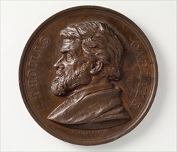 Commemoration Medal for Thomas Carlyle (image 2 of 5), 1875. Creator: Joseph Edgar Boehm.