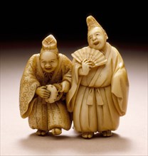 Entertainers, Mid-19th century. Creator: Meikeisai Hojitsu.
