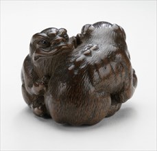 Pair of Three-Clawed Animals (image 1 of 2), early 19th century. Creator: Tomin.