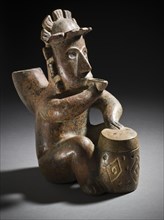Seated Drummer, 200 B.C.-A.D. 500. Creator: Unknown.