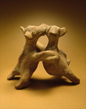 Dogs Playing, 200 B.C.-A.D. 500. Creator: Unknown.
