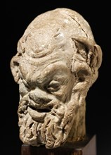 Head of a Bearded Satyr, 1st-2nd century CE. Creator: Unknown.