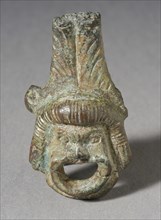 Theater Mask Figurine, Greco-Roman Period (200 B.C.-A.D. 395 ). Creator: Unknown.