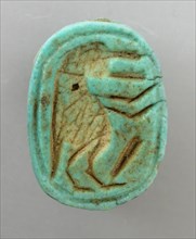 Scarab With Depiction of the Hippo Goddess Taweret, Egypt, probably 18th - 20th Dynasty 1569 - 108.. Creator: Unknown.