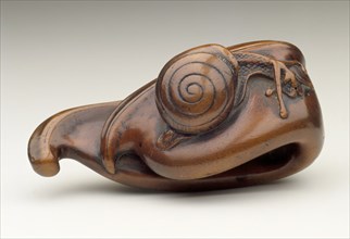 Bean Pod and Snail, 18th century. Creator: Unknown.