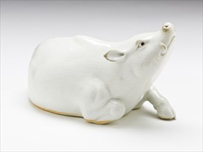 Okimono in the Form of a Reclining Boar, 19th century. Creator: Unknown.