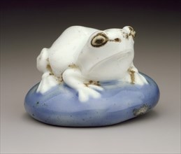 Frog on Toadstool, Mid-19th century. Creator: Unknown.