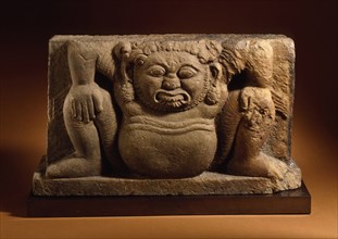 Architectural Support with Squatting Dwarf, 11th century. Creator: Unknown.