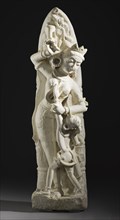 Architectural Bracket in the Form of a Celestial Nymph Teasing a Boy, 13th-14th century. Creator: Unknown.